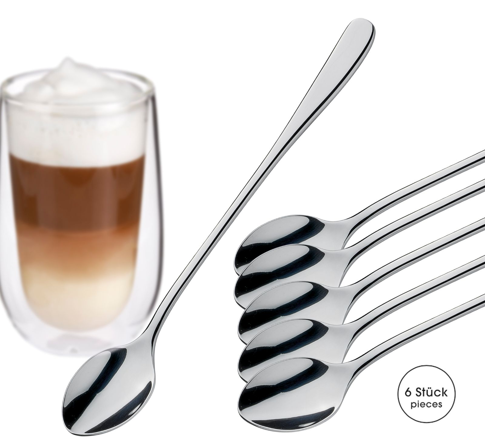 125320 ROMA Lžička na Latté Macchiato 20 cm od Cilio